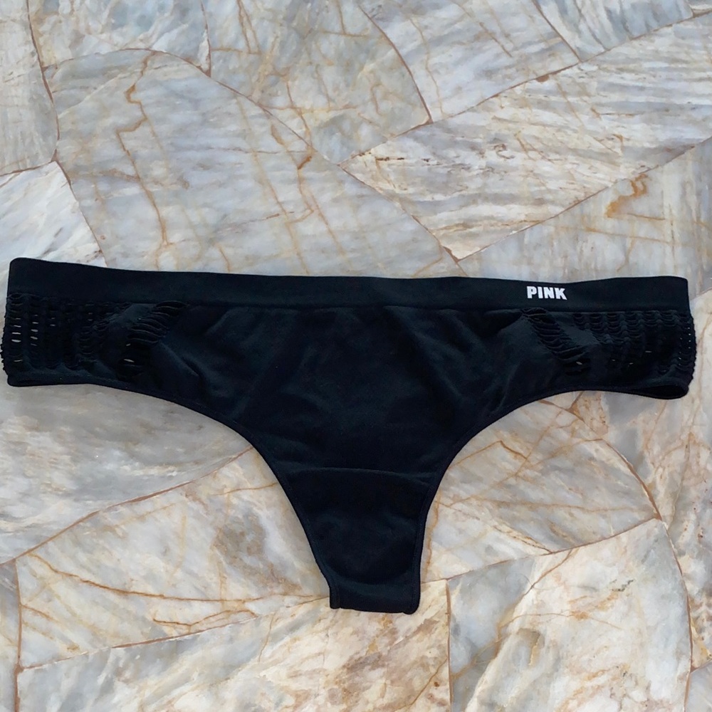 PINK Victoria's Secret Black Bikini Bottom Medium